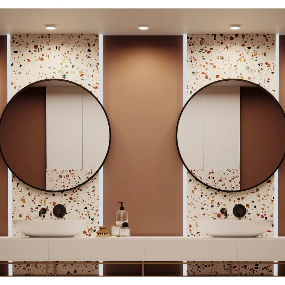 Faretti Da Incasso-Maytoni Faretto da incasso a soffitto nero oro gx53 hoop