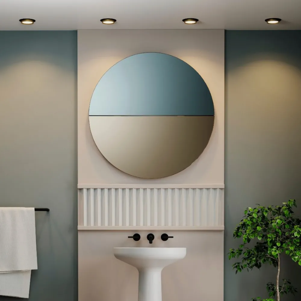 Faretti Da Incasso-Maytoni Faretto da incasso a soffitto nero oro gx53 hoop