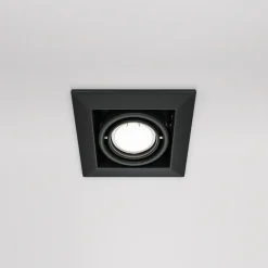 Faretti Da Incasso-Maytoni Faretto da incasso a soffitto nero quadrato orientabile m
