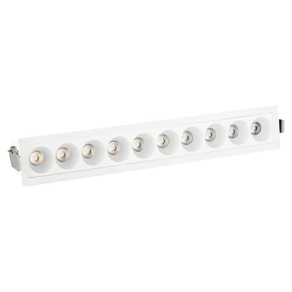 Faretti Da Incasso-IsyLuce Faretto da incasso a soffitto rettangolare led 20w 4000k