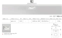 Faretti Da Incasso-Selezionato da Mazzolaluce Faretto da incasso a soffitto quadrato di gesso gu10 220v