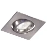 Faretti Da Incasso-Selezionato da Mazzolaluce Faretto da incasso a soffitto quadrato grigio orientabile