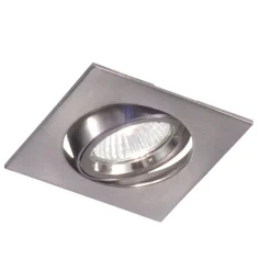 Faretti Da Incasso-Selezionato da Mazzolaluce Faretto da incasso a soffitto quadrato grigio orientabile