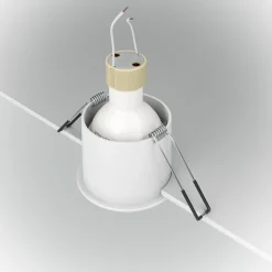 Faretti Da Incasso-Maytoni Faretto da incasso a soffitto metallo bianco tondo reif