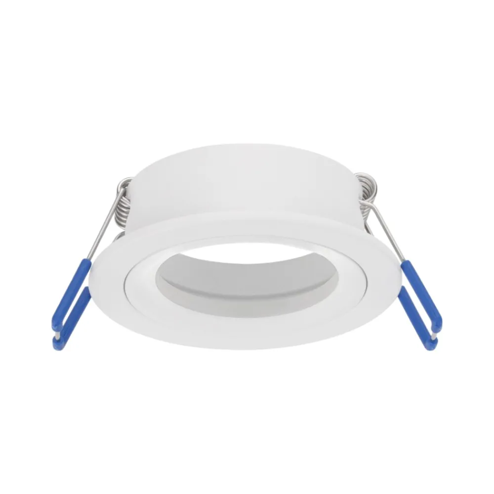 Faretti Da Incasso-Selezionato da Mazzolaluce Faretto da incasso a soffitto in metallo bianco rotondo