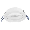Faretti Da Incasso-Selezionato da Mazzolaluce Faretto da incasso a soffitto metallo bianco rotondo orientabile