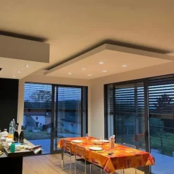 Faretti Da Incasso-Selezionato da Mazzolaluce Faretto da incasso a soffitto quadrato in metallo bianco orientabile
