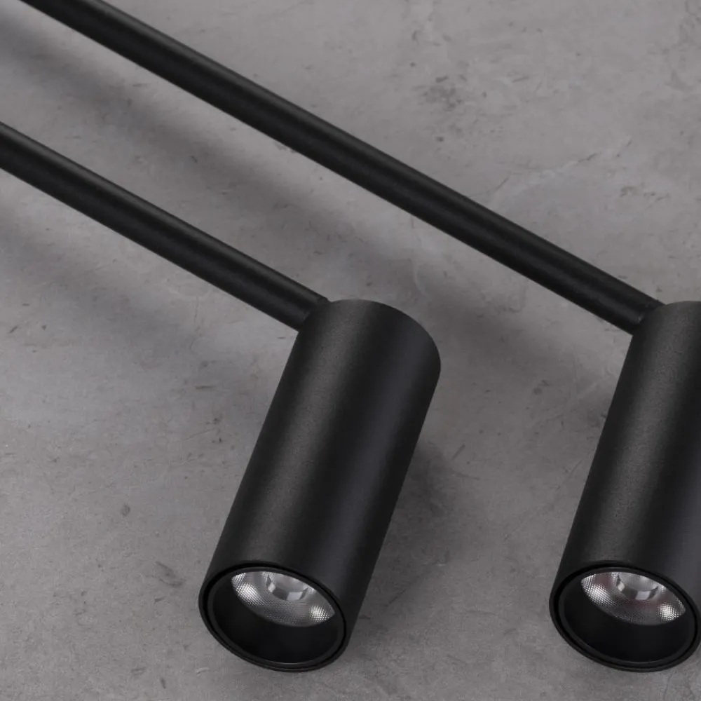 Faretti Da Incasso-Selezionato da Mazzolaluce Faretto da incasso a sospensione h40cm nero led 7w 3000k cri90 spoty