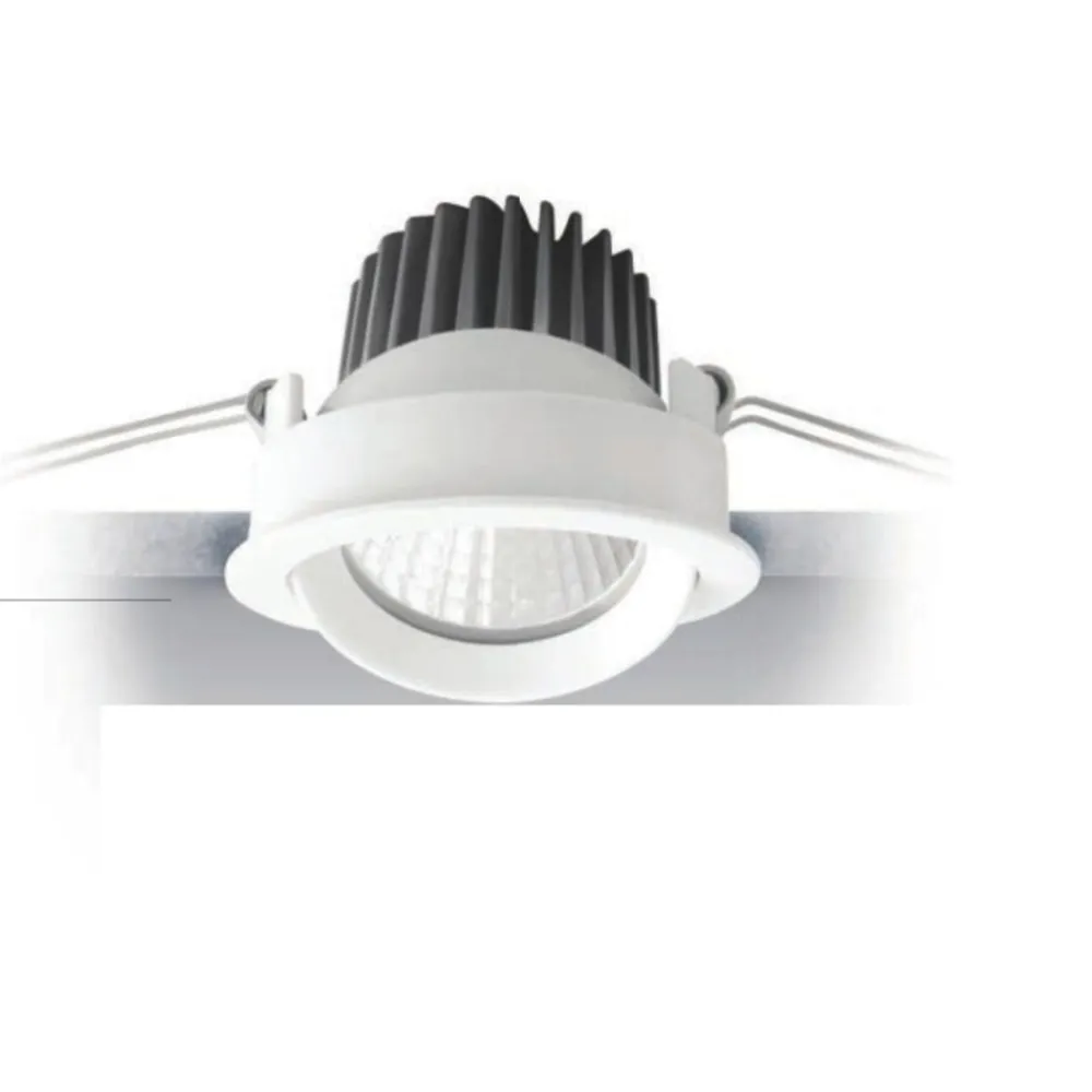 Faretti Da Incasso-Selezionato da Mazzolaluce Faretto da incasso bagno doccia cob 6w 3000k ip44