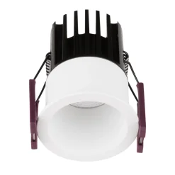 Faretti Da Incasso-Selezionato da Mazzolaluce Faretto da incasso bianco led tondo 7w 3000k per cartongesso