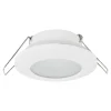 Faretti Da Incasso-Selezionato da Mazzolaluce Faretto da incasso bianco rotondo per controsoffitto bagno doccia