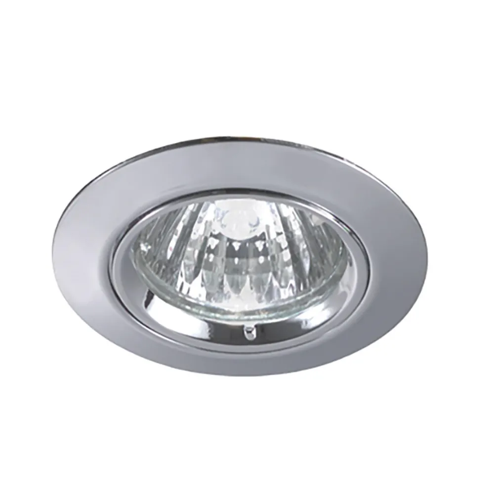 Faretti Da Incasso-Selezionato da Mazzolaluce Faretto da incasso cartongesso metallo cromo gu10 rotondo