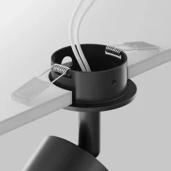 Faretti Da Incasso-Maytoni Faretto da incasso cilindro da soffitto nero orientabile focus