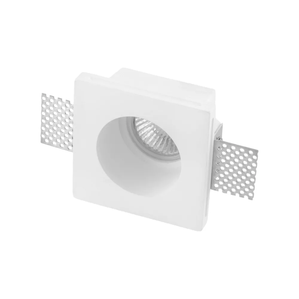 Faretti Da Incasso-Selezionato da Mazzolaluce Faretto da incasso di gesso rotondo a soffitto gu10