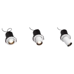 Faretti Da Incasso-Selezionato da Mazzolaluce Faretto da incasso estraibile led 15w 3000k orientabile bianco per cartongesso