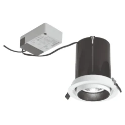 Faretti Da Incasso-Selezionato da Mazzolaluce Faretto da incasso estraibile bianco led 30w 3000k per cartongesso