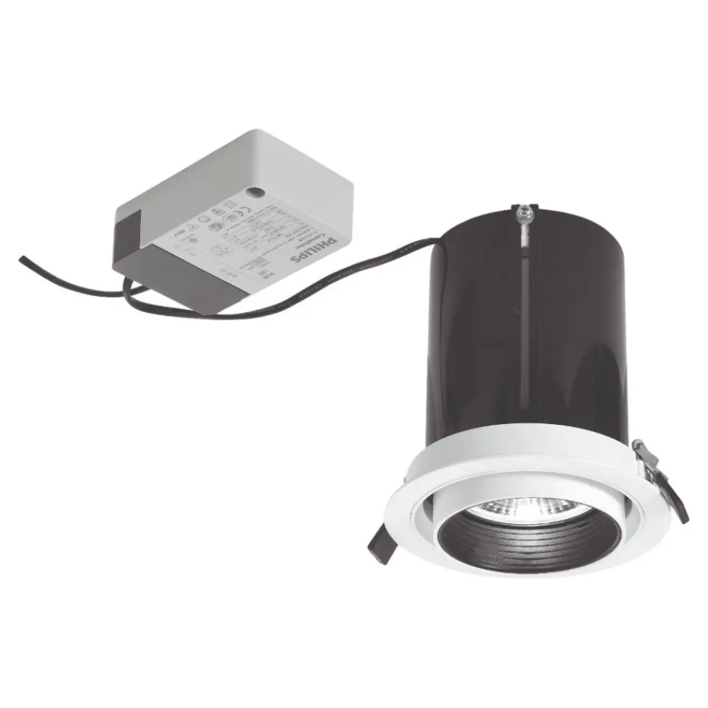 Faretti Da Incasso-Selezionato da Mazzolaluce Faretto da incasso estraibile bianco led 30w 3000k per cartongesso