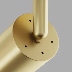 Faretti Da Incasso-Maytoni Faretto da incasso focus a soffitto cilindro oro orientabile