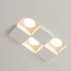 Faretti Da Incasso-Selezionato da Mazzolaluce Faretto da incasso in gesso moderno quadrati per controsoffitto