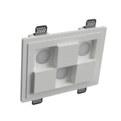 Faretti Da Incasso-Selezionato da Mazzolaluce Faretto da incasso in gesso moderno quadrati per controsoffitto