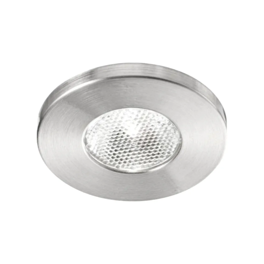 Faretti Da Incasso-Gea Luce Faretto da incasso led glam 3w 3000k rotondo nichel