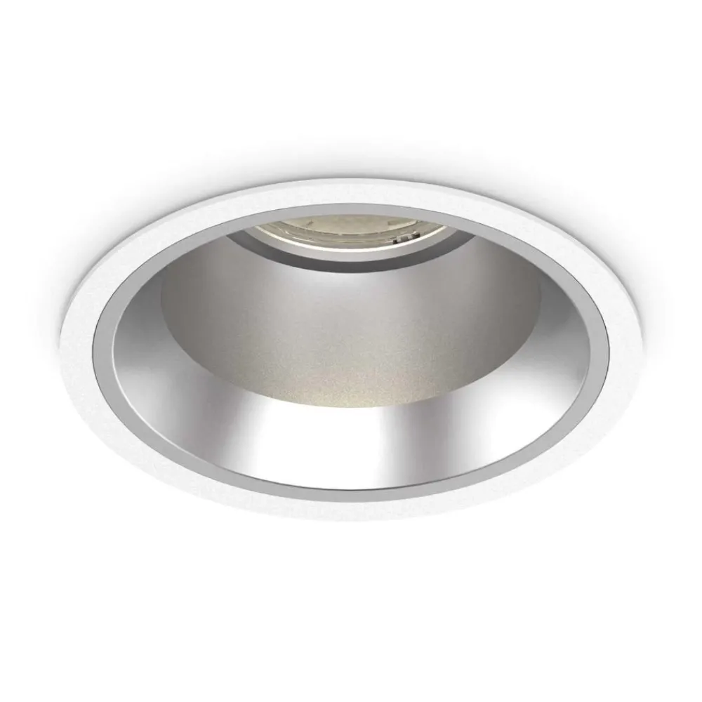Faretti Da Incasso-Ideal Lux Faretto da incasso led off fi 42w 4000k rotondo bianco