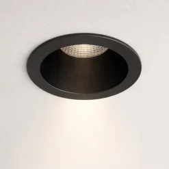 Faretti Da Incasso-Selezionato da Mazzolaluce Faretto da incasso led nero tondo 7w 3000k per controsoffitto