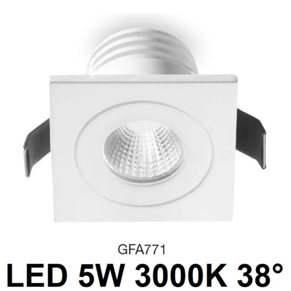 Faretti Da Incasso-Gea Luce Faretto da incasso led per controsoffitto 5w 4000k bianco alya