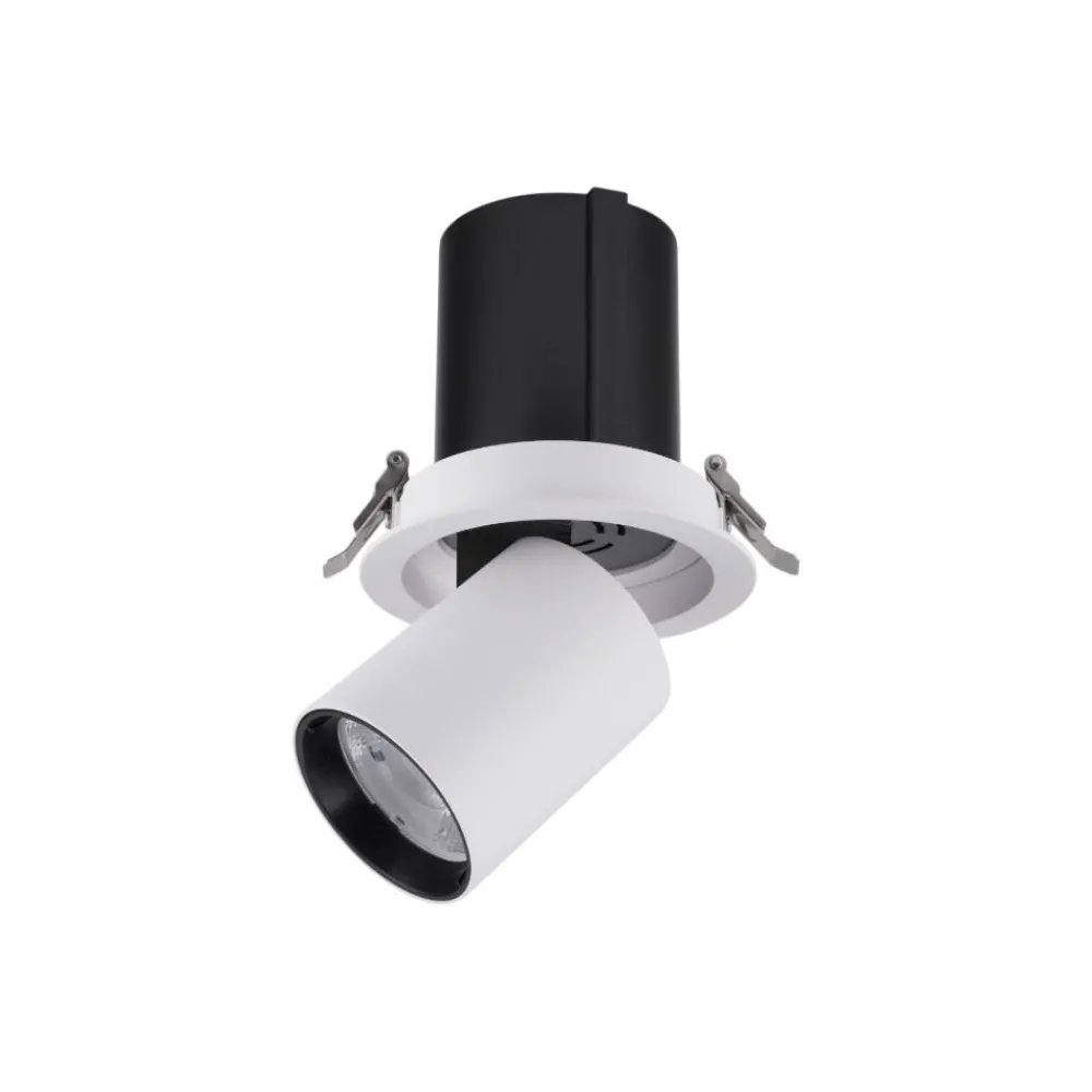 Faretti Da Incasso-Selezionato da Mazzolaluce Faretto da incasso led 20w 3000k cilindro bianco orientabile