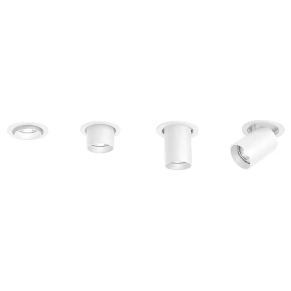 Faretti Da Incasso-Selezionato da Mazzolaluce Faretto da incasso led 15w 3000k cilindro bianco orientabile