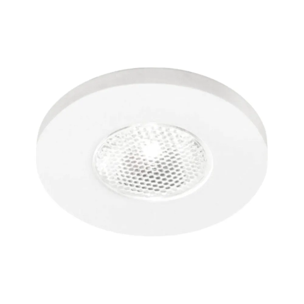 Faretti Da Incasso-Gea Luce Faretto da incasso led 3w 3000k glam rotondo bianco