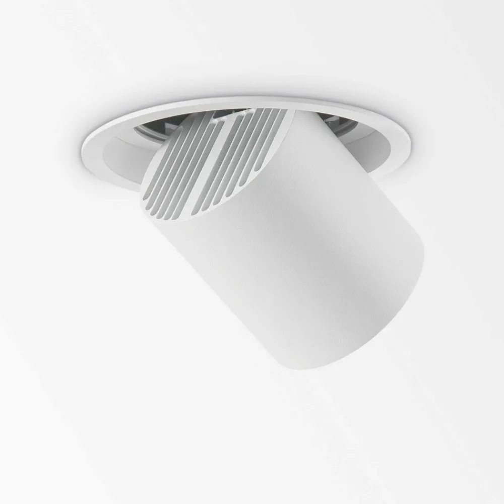 Faretti Da Incasso-Ideal Lux Faretto da incasso led 30w 3000k nova fi nero orientabile