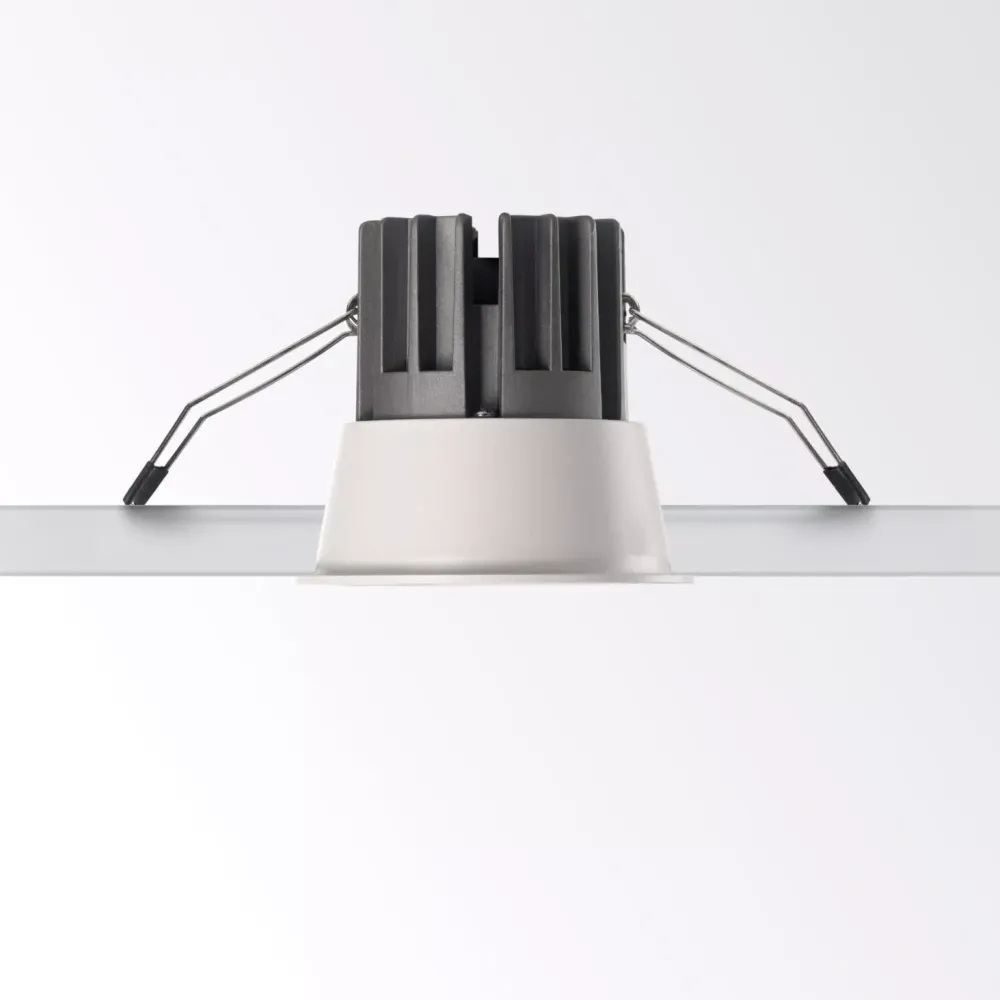 Faretti Da Incasso-Ideal Lux Faretto da incasso led 11w 3000k oro nero game trim round