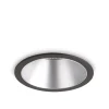 Faretti Da Incasso-Ideal Lux Faretto da incasso led 11w 3000k 220v nero argento game trim round