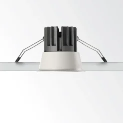 Faretti Da Incasso-Ideal Lux Faretto da incasso led 11w 3000k 220v nero argento game trim round