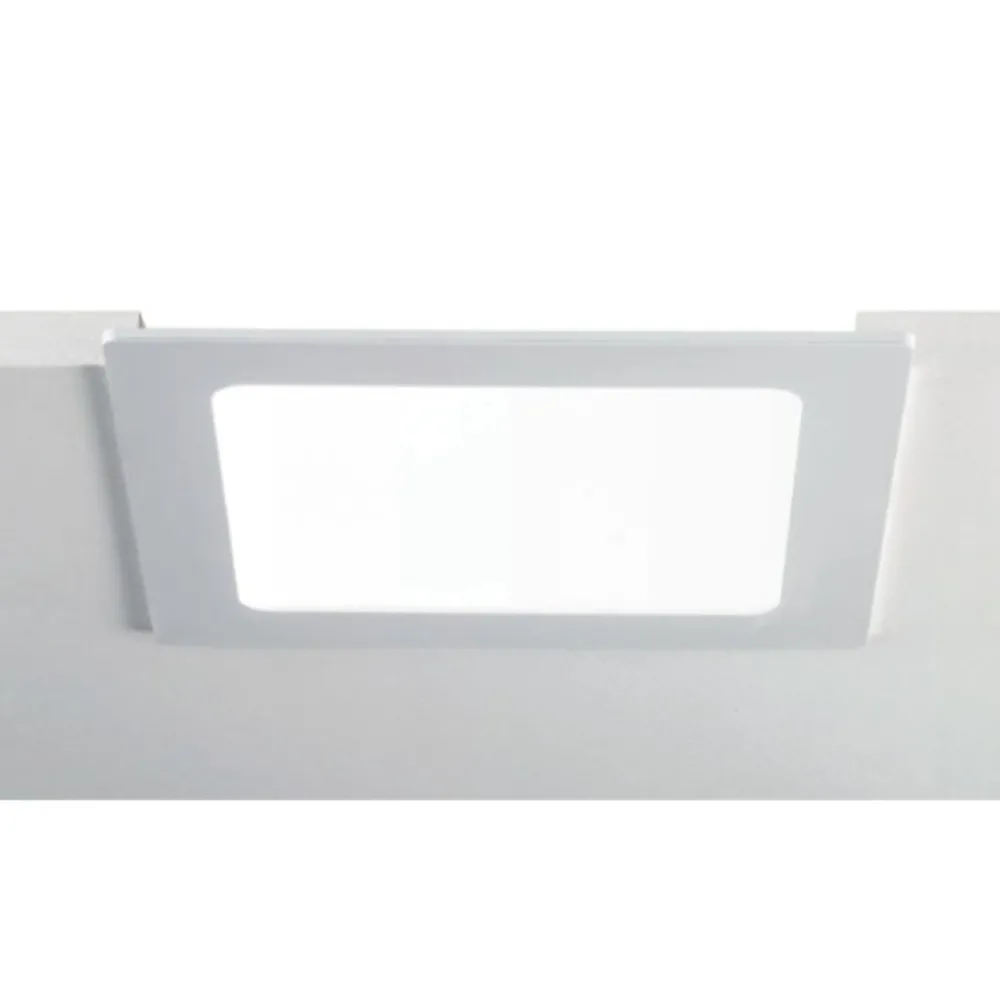 Faretti Da Incasso-Selezionato da Mazzolaluce Faretto da incasso led 6w 3000k 220-240v quadrato bianco per cartongesso