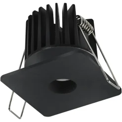 Faretti Da Incasso-Selezionato da Mazzolaluce Faretto da incasso nero led quadrato per cartongesso 8w 3000k