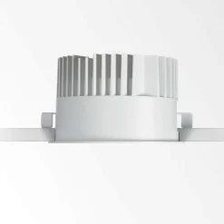 Faretti Da Incasso-Ideal Lux Faretto da incasso off fi 28w 4000k nero rotondo moderno