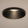 Faretti Da Incasso-Selezionato da Mazzolaluce Faretto da incasso per cartongesso nero rotondo cornice sporgente