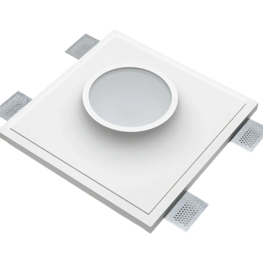 Faretti Da Incasso-Selezionato da Mazzolaluce Faretto da incasso per controsoffitto in gesso tondo led 13w 3000k