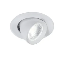 Faretti Da Incasso-Selezionato da Mazzolaluce Faretto da incasso per controsoffitto bianco orientabile 10w 4000k 220-240v