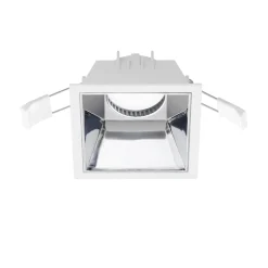 Faretti Da Incasso-Gea Luce Faretto da incasso per soffitto quadrato cromo ceres