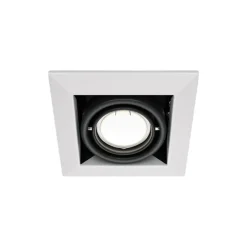 Faretti Da Incasso-Maytoni Faretto da incasso quadrato bianco orientabile metal modern