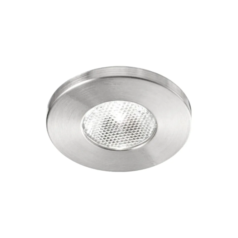 Faretti Da Incasso-Gea Luce Faretto da incasso rotondo led 3w 4000k nickel glam