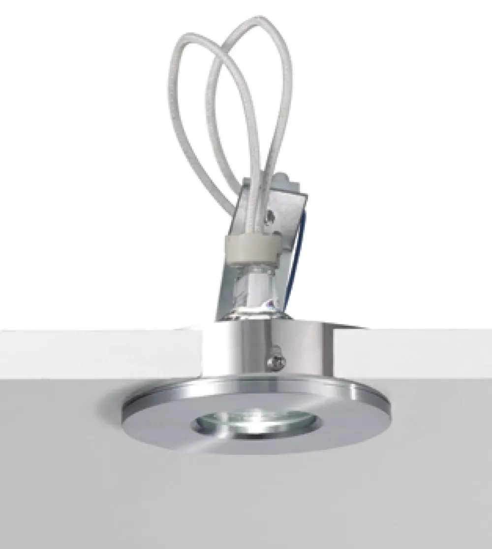 Faretti Da Incasso-Selezionato da Mazzolaluce Faretto da incasso soffitto doccia bagno tondo alluminio ip54