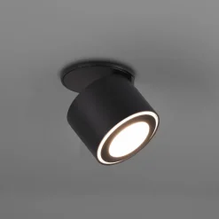 Faretti Da Incasso-Selezionato da Mazzolaluce Faretto da incasso soffitto led 6w cilindro orientabile nero