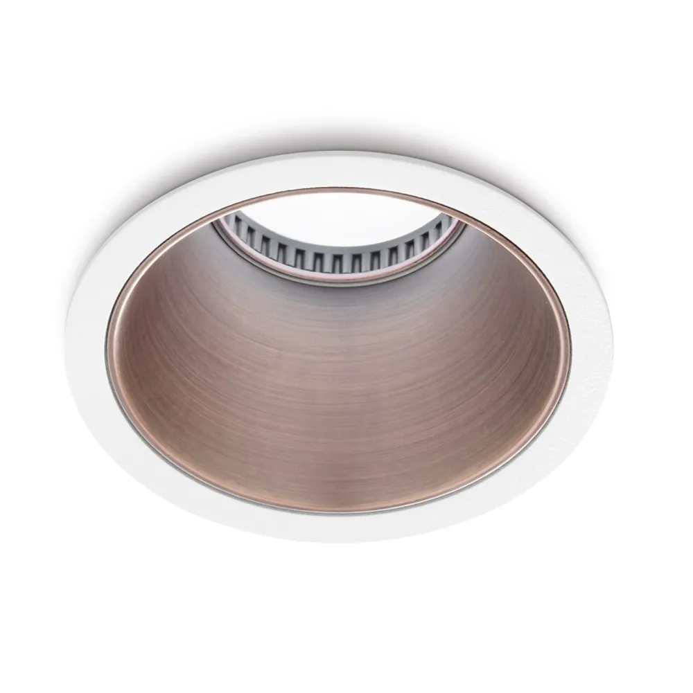 Faretti Da Incasso-Gea Luce Faretto da incasso soffitto rame ceres rotondo