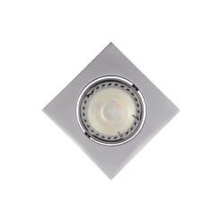 Faretti Da Incasso-Selezionato da Mazzolaluce Faretto da incasso soffitto 5w 3000k grigio quadrato orientabile