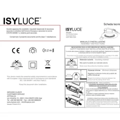 Faretti Da Incasso-IsyLuce Faretto da incasso tondo nero per controsoffitto