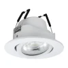 Faretti Da Incasso-Eglo Faretto da incasso 220-240v smart led rgb 2700k a 6500k dimmerabile controllo con app bianco saliceto